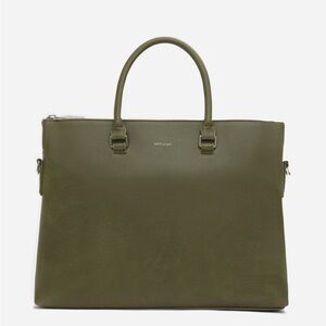 Matt & Nat Alban Olive Briefcase